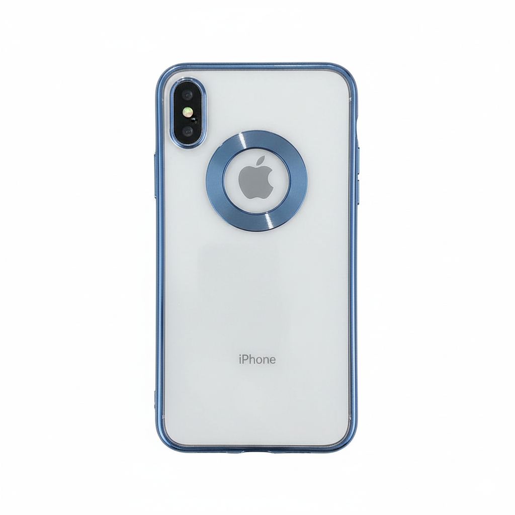 iPhone X/XS Clear Case – Blue