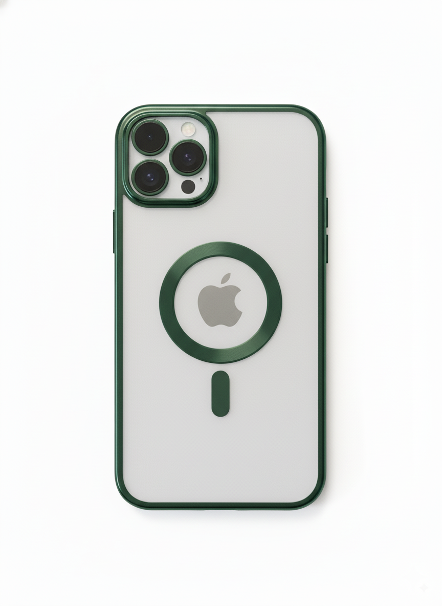 iPhone 14 Pro Clear Case with MagSafe – Green