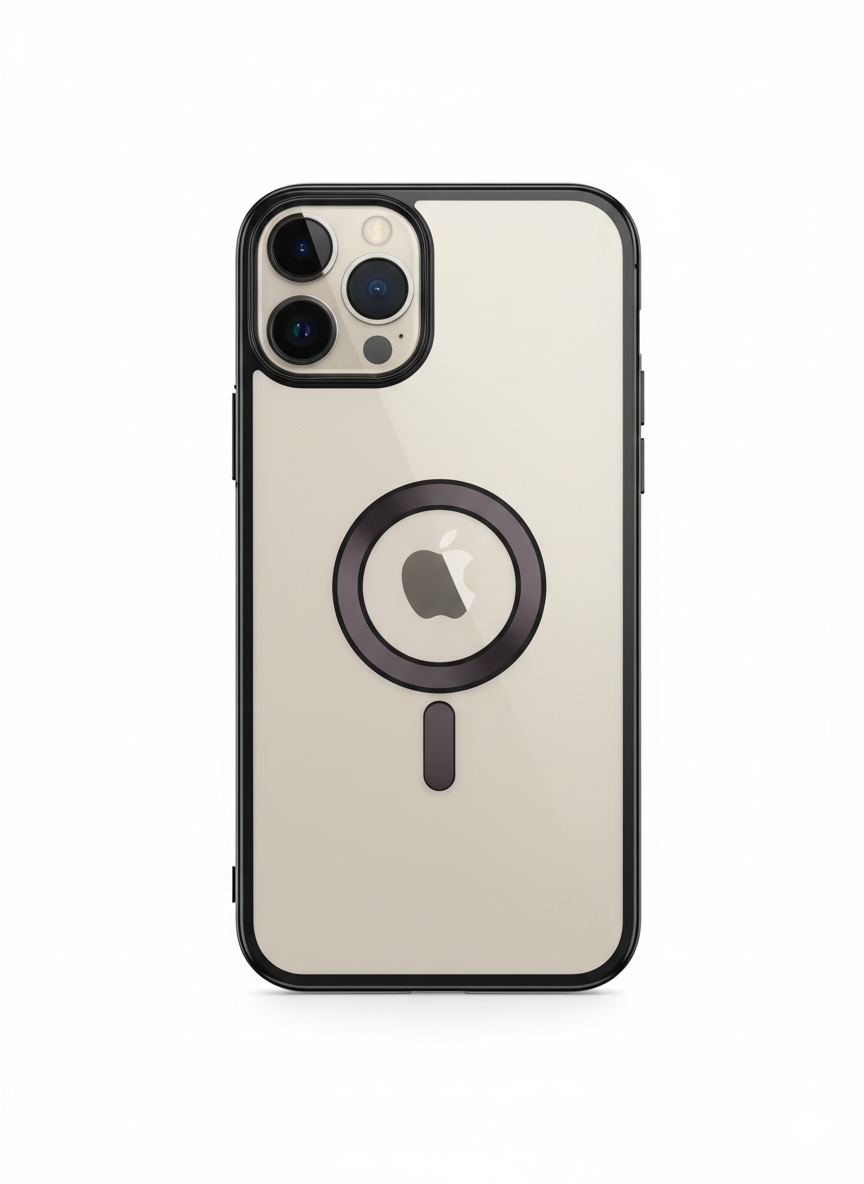 iPhone 12 Pro Max Clear Case with MagSafe – Black